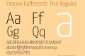 Yanone Kaffeesatz Thin