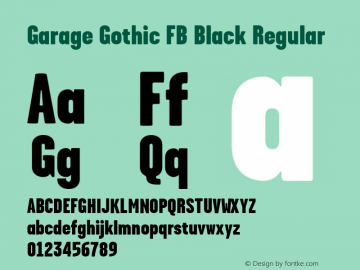 Garage Gothic FB Black