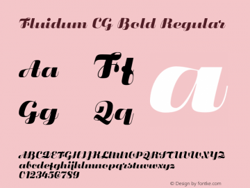 Fluidum CG Bold