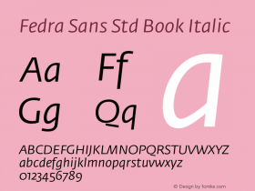 Fedra Sans Std Book