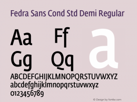 Fedra Sans Cond Std Demi