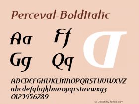Perceval-BoldItalic