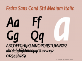 Fedra Sans Cond Std Medium