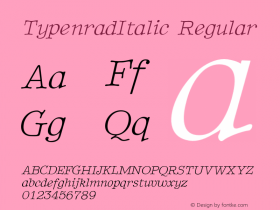 TypenradItalic