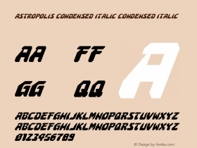 Astropolis Condensed Italic