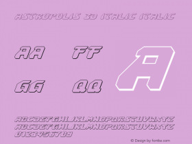 Astropolis 3D Italic