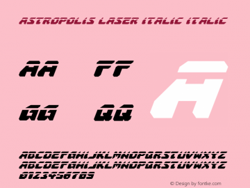 Astropolis Laser Italic