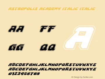 Astropolis Academy Italic
