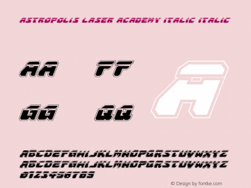 Astropolis Laser Academy Italic