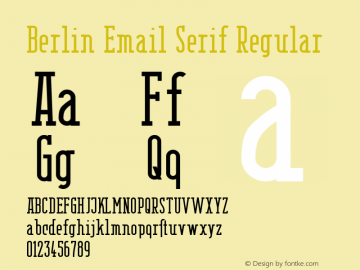 Berlin Email Serif