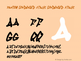 Fantom Condensed Italic