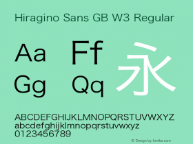 Hiragino Sans GB W3
