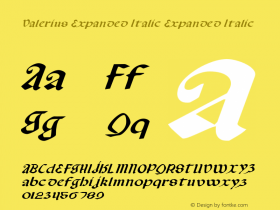 Valerius Expanded Italic