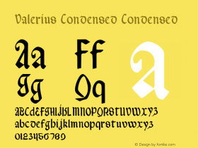 Valerius Condensed