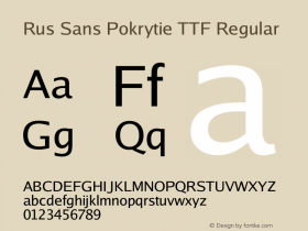 Rus Sans Pokrytie TTF