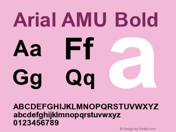 Arial AMU