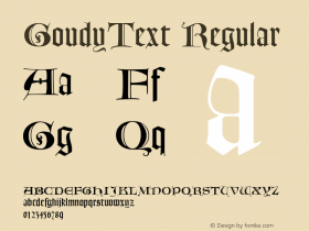 GoudyText