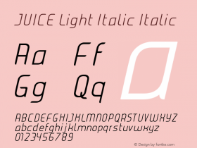 JUICE Light Italic