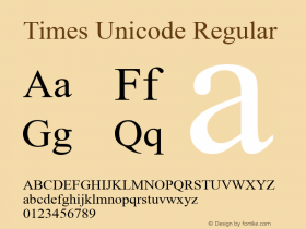 Times Unicode