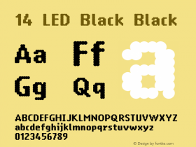 14 LED Black