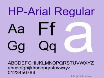 HP-Arial