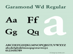 Garamond Wd