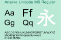Arisaka Unicode MS