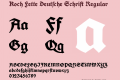 Koch Fette Deutsche Schrift