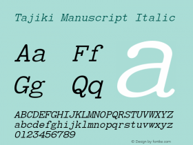 Tajiki Manuscript