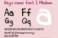 Key's comic font 1