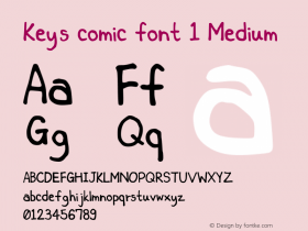 Key's comic font 1