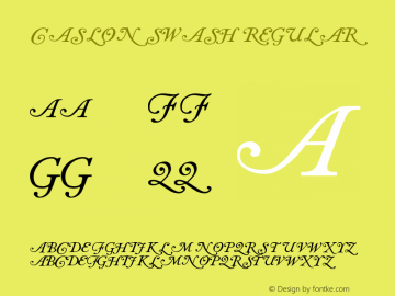 Caslon swash