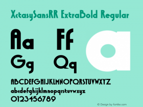 XctasySansRR ExtraBold