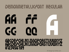 DemonMetallicFont