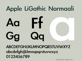 Apple LiGothic