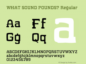 WHAT SOUND POUNDS?