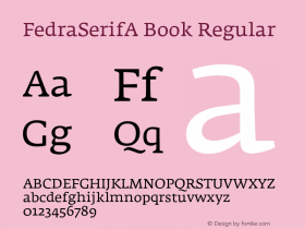 FedraSerifA Book