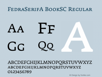 FedraSerifA BookSC