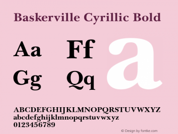 Baskerville Cyrillic