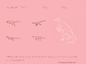 P22 Dinosaur Outline