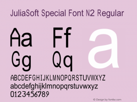 JuliaSoft Special Font N2