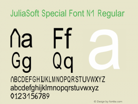 JuliaSoft Special Font N4