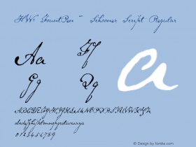 HW, FountPen - Schooner Script