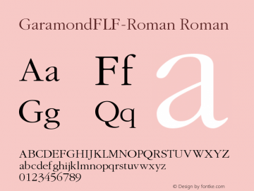 GaramondFLF-Roman