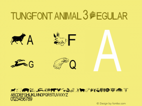 tungfont animal 3