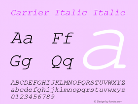 Carrier Italic