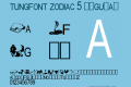 tungfont zodiac 5