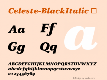 Celeste-BlackItalic