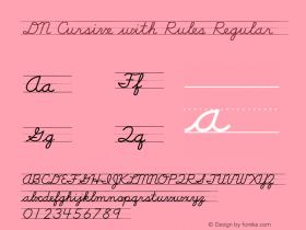 DN Cursive with Rules