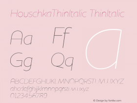 HouschkaThinItalic